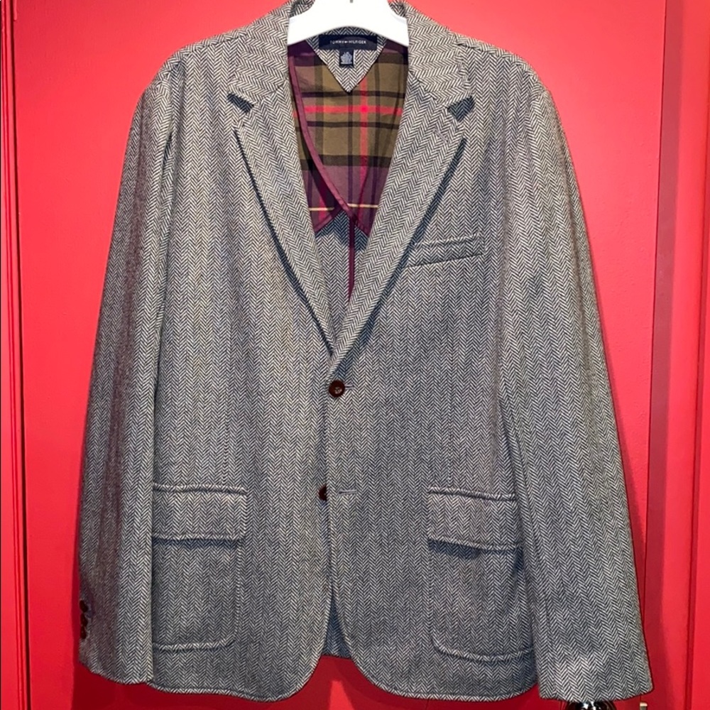 NWT Tommy Hilfiger Herringbone Blazer